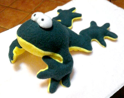 frog plush sewing pattern