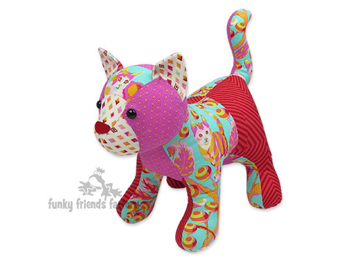 patchwork cat sewing pattern