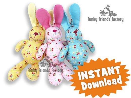 Free Sewing Pattern For Toy Rabbit 90