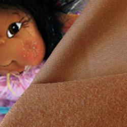 Doll FABRIC - Craft Velour COCOA