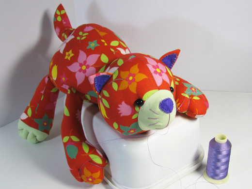 kitty kate soft toy sewing printed patternfunky friends factory cat sewing patterns 520x390 Cat sewing pattern Cat Sewing Patterns