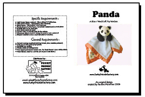 Panda Baby Blanket INSTANT DOWNLOAD