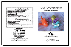 Cute-as-can-be CAT TOYS INSTANT DOWNLOAD