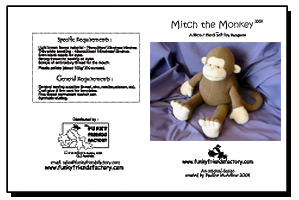 Mitch the Monkey INSTANT DOWNLOAD