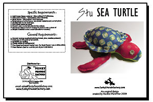 Stu the Sea Turtle INSTANT DOWNLOAD