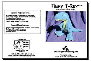 Timmy T-Rex INSTANT DOWNLOAD