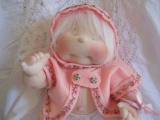 Doll-making supplies - (Long Pile) WHITE Fur for Doll's HAIR