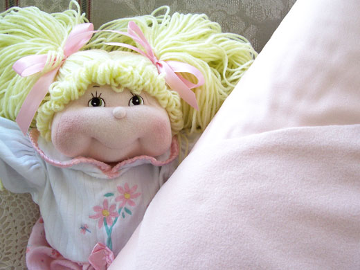 Doll FABRIC - Craft Velour DOLL FACE PINK