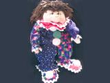 Preston the Clown 11" inch Cloth Doll PRINTED PATTERN
