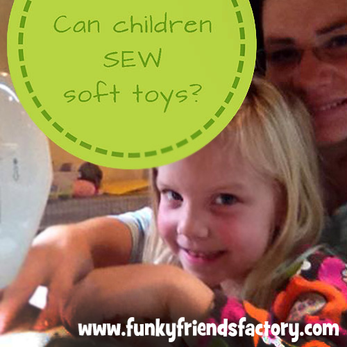Can kids sew soft toys