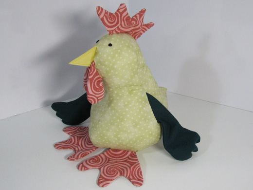 soft toy chicken pattern