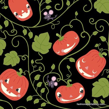 Halloween fabric- pumpkins - Andover Fabrics