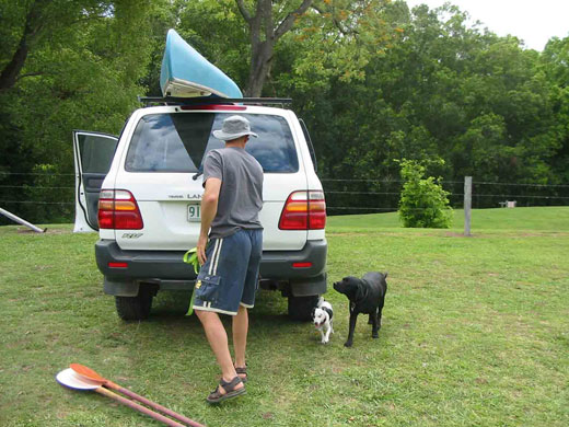 Nerum Creek Dave and Canoe