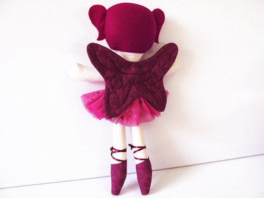 Fairy Ballerina Cloth Doll Pattern  - back