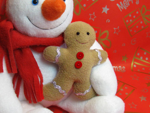 Gingerbread man softie pattern