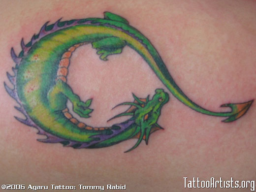 cute dragon tattoo design - TattooArtists.org