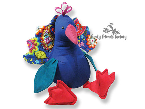 PEACOCK toy sewing pattern