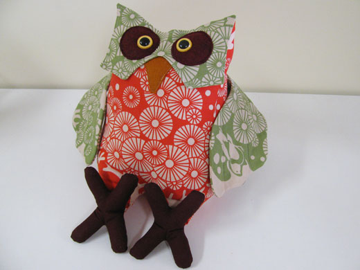 Surface Art  Fabric - Mikko - Owl