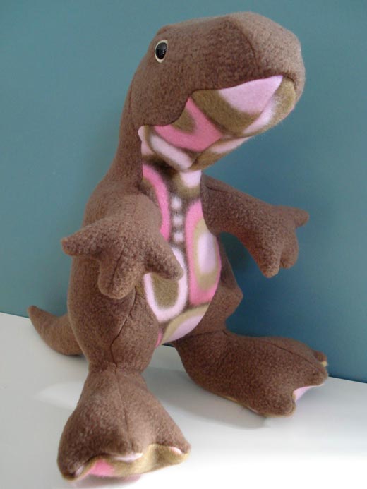 Plush toy dinosaur T-Rex - fleece softies for sale