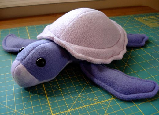 Stu the sea turtle - fleece plush toys for sale