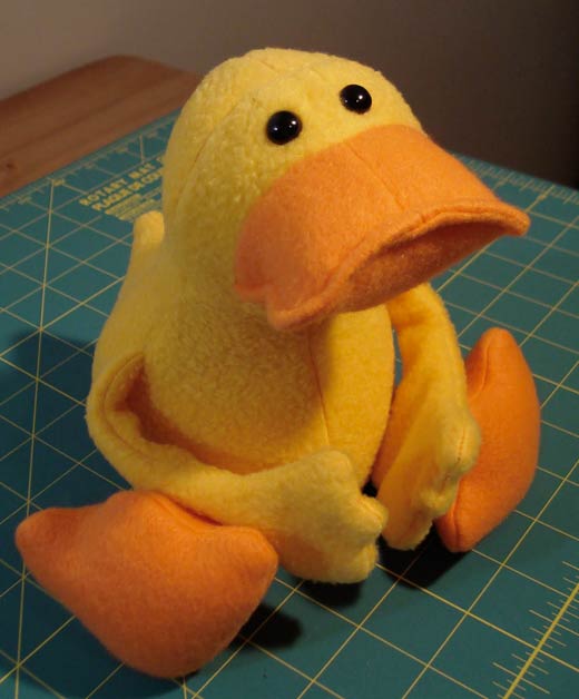 fleece duck soft toys for sale