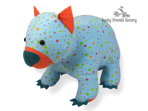 Wombat animal sewing pattern