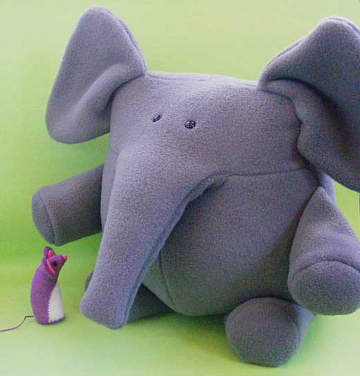 Shiny Happy World - elephant-toy-sewing-pattern