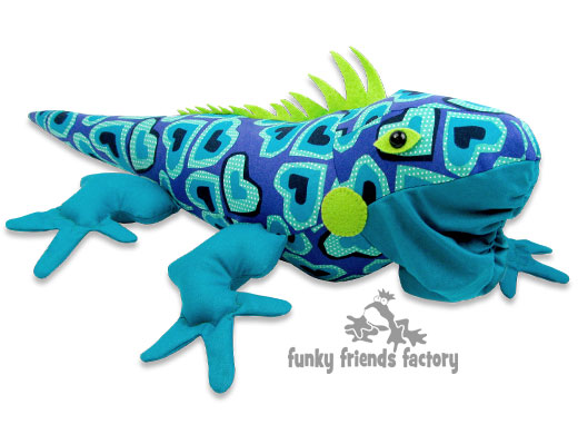 IGUANA stuffed toy sewing pattern