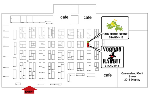 2013 Quilt Show Map Brisbane