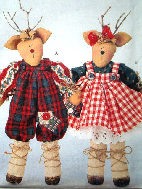 Patterns and Such vintage Reindeer sewing pattern