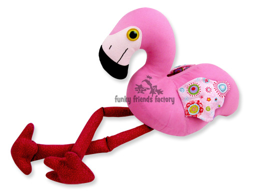 Flamingo sewing pattern - web