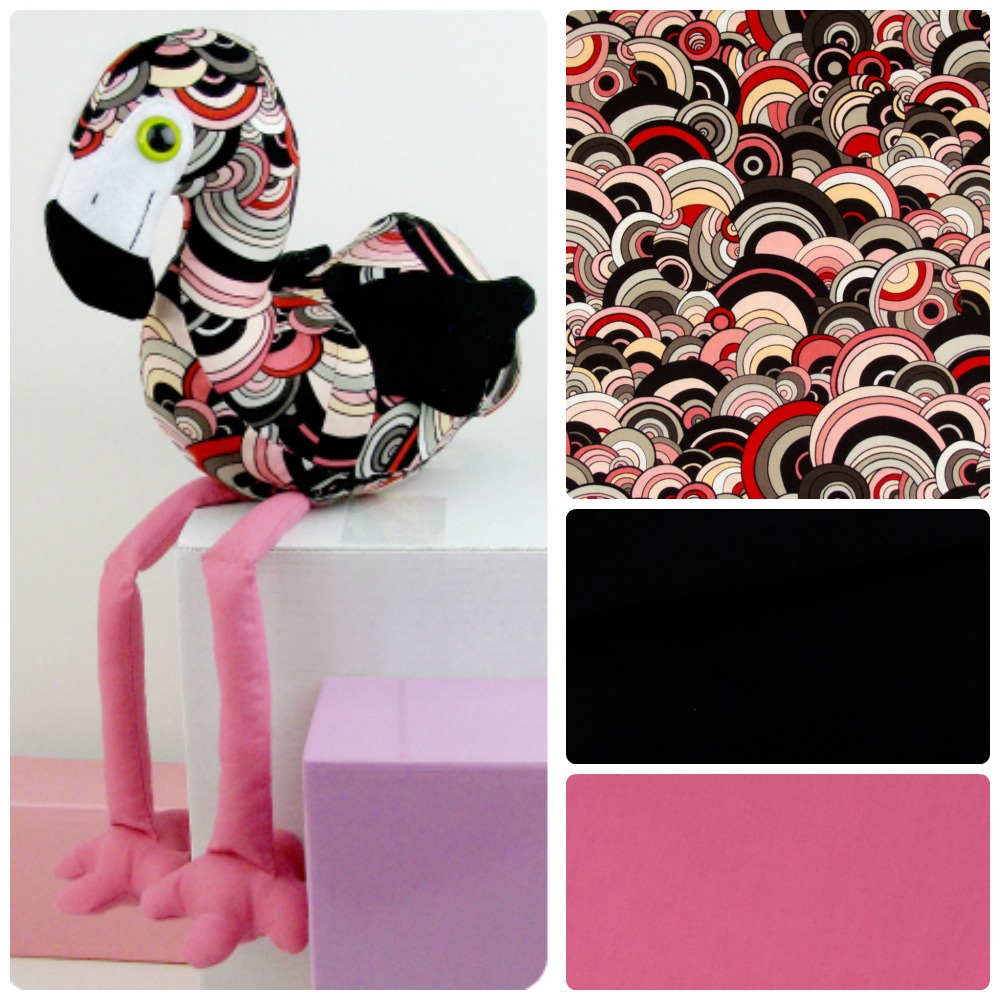 Rivoli Bubble flamingo sewing pattern