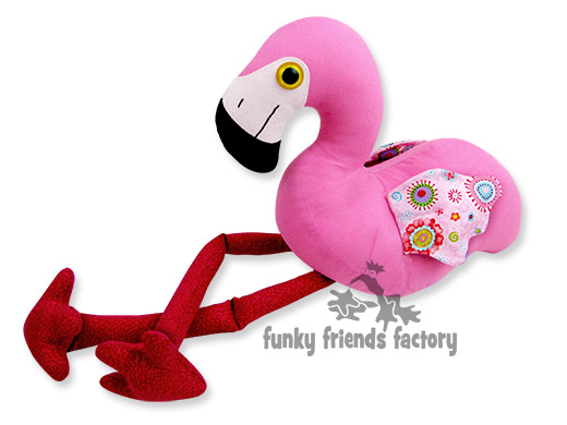 Flamingo toy sewing pattern