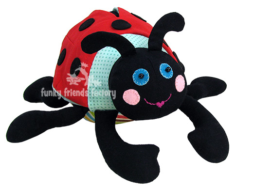 Ladybug toy softie sewing pattern