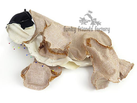 Bulldog sewing pattern - sew neck seam - Pauline McArthur