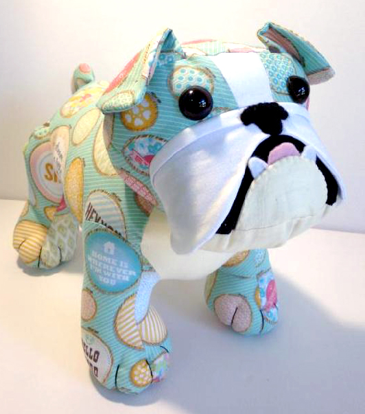 Bulldog-pattern-Pauline McArthur made by Korinaskreations