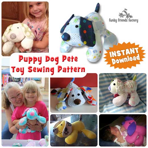 Pauline McArthur dog toy sewing pattern