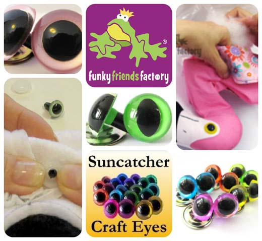 Suncatcher Craft eyes Funky Friends Factory toy patterns