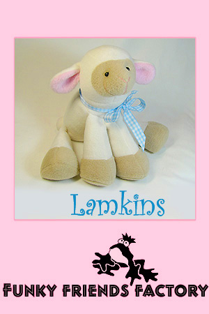 Lamkins lamb pattern Pauline McArthur Funky Friends Factory