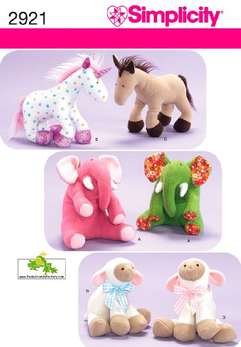 Simplicity toy pattern 2921 Pauline McArthur Funky Friends Factory