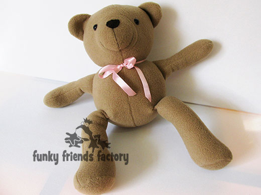 Cutest ever NON-jointed teddy bear sewing pattern