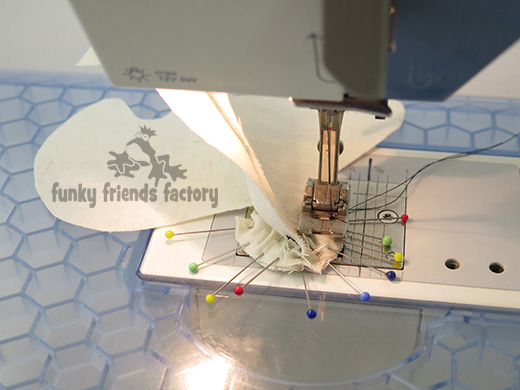 sew with the heel down