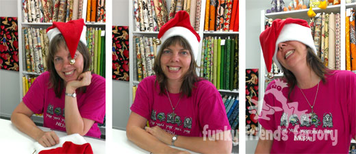 Free Christmas hats pattern - fleece