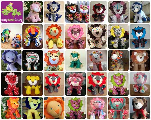 Lion sewing pattern fabrics