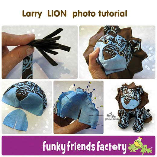 sew a toy lion photo tutorial