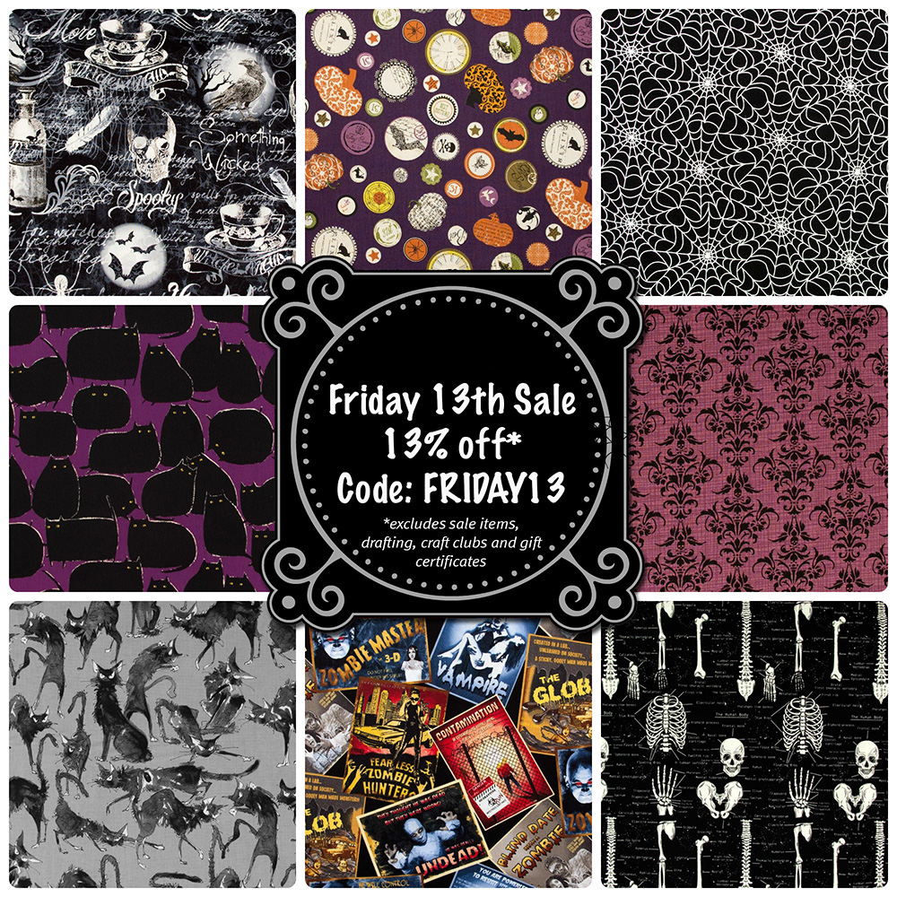 Friday 13th fabric sale