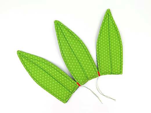 sew medium leaves