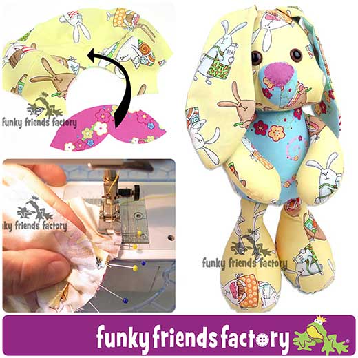 Easter Bunny Sewing Pattern Photo Tutorial