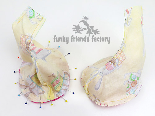Easter Bunny Toy Sewing Pattern footpads