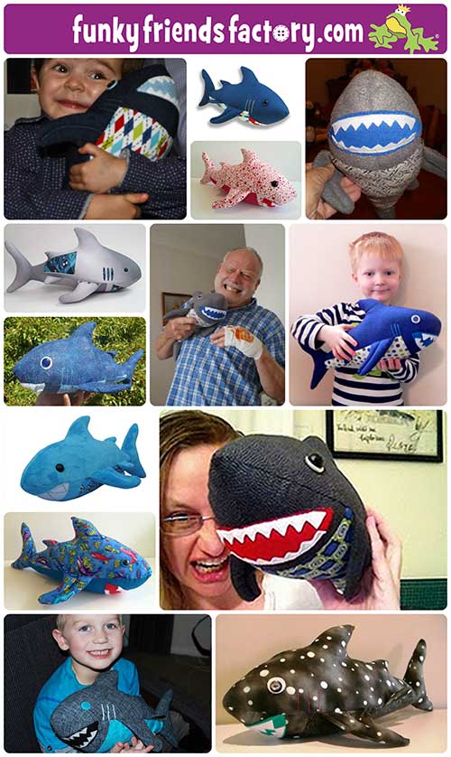 Shark sewing pattern Pauline McArthur